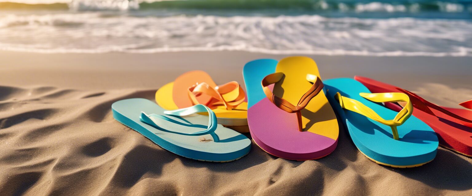 Flip-flops for beach use